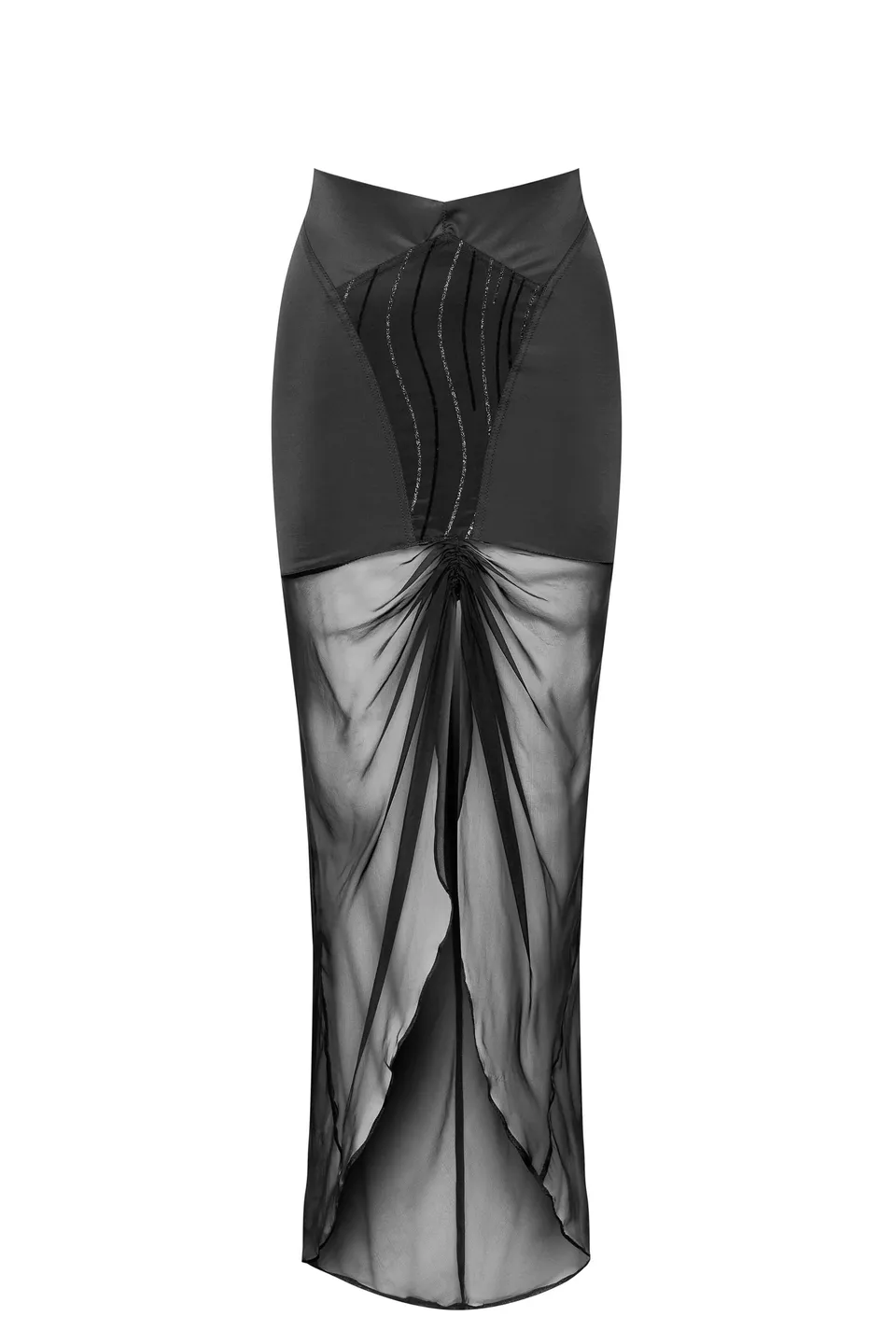 cadolle-jupe-elena-voile-noire-velours-jupe image 1