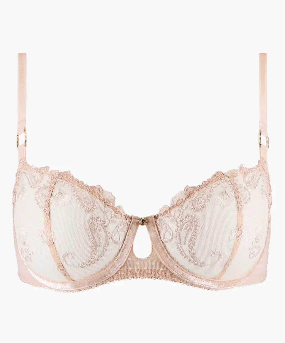 aubade-velvet-memories-soutien-gorge-corbeille-armatures-dawn image 1