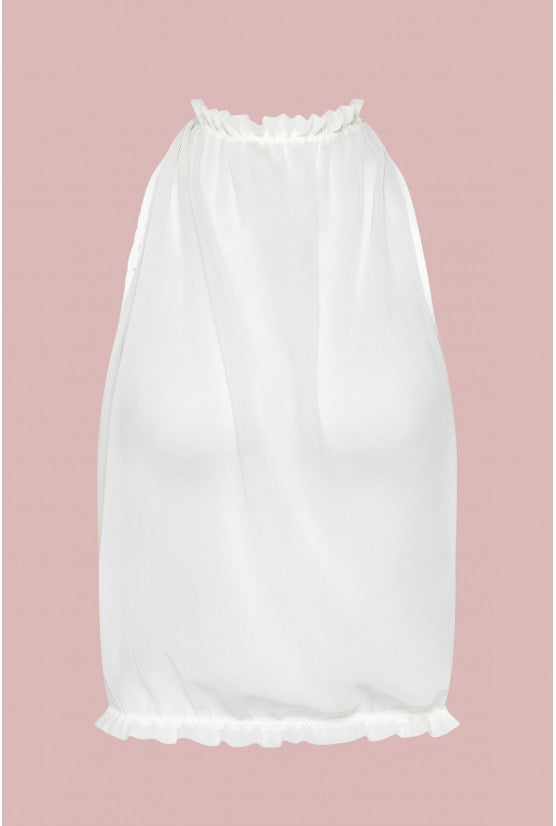 cadolle-top-dos-nu-mousseline-blanche image 1