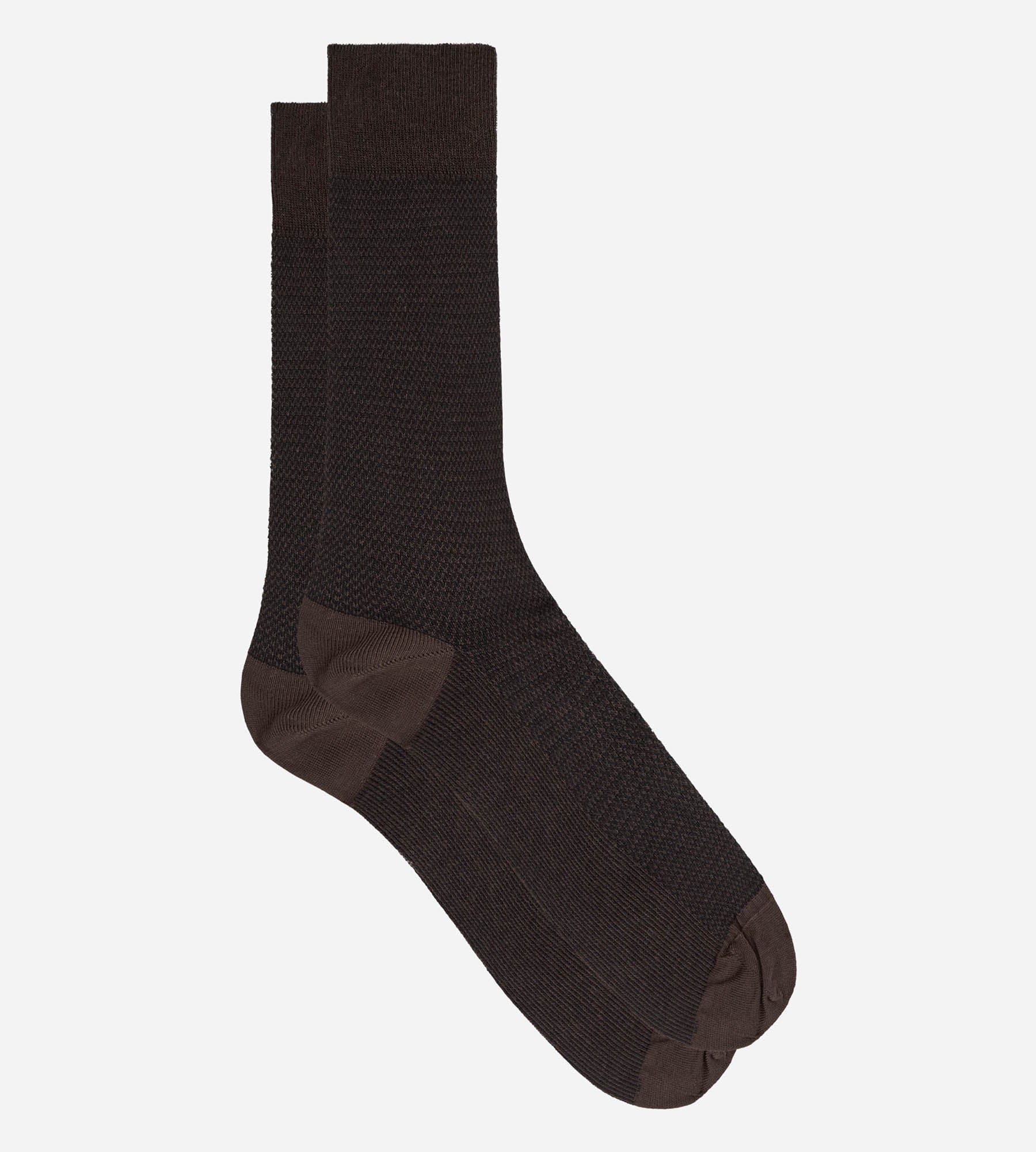 dim-la-mode-chaussettes-homme-coton-marron-bois image 2