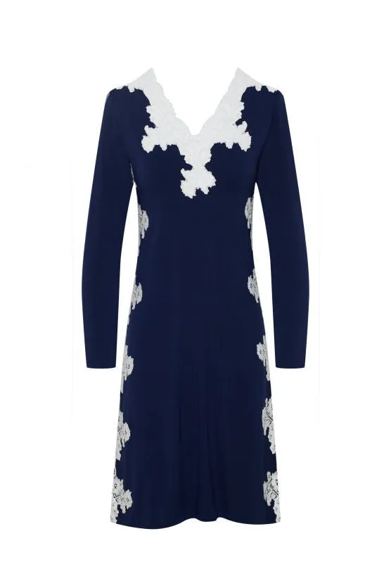 cadolle-chemise-de-nuit-modal-bleue image 1