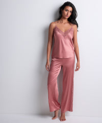 aubade-midnight-whisper-pantalon-pantalon-en-soie-extensible-warm-pink image 3