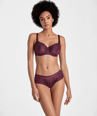 aubade-femme-passion-soutien-gorge-confort-demi-corbeille-wineberry image 2