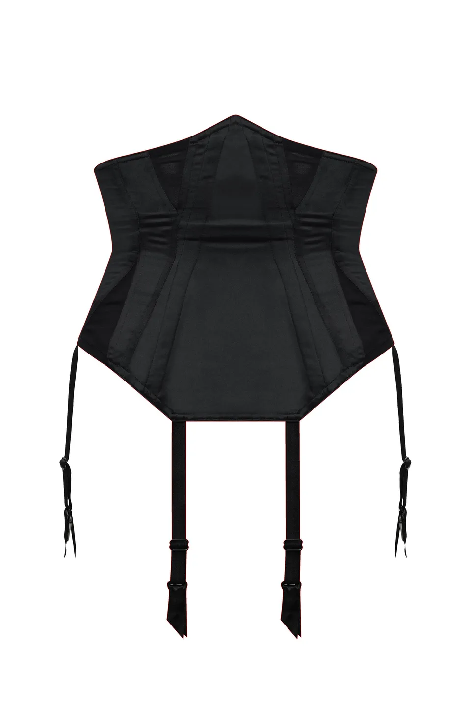 cadolle-crazy-horse-serre-taille-noir-satin image 1