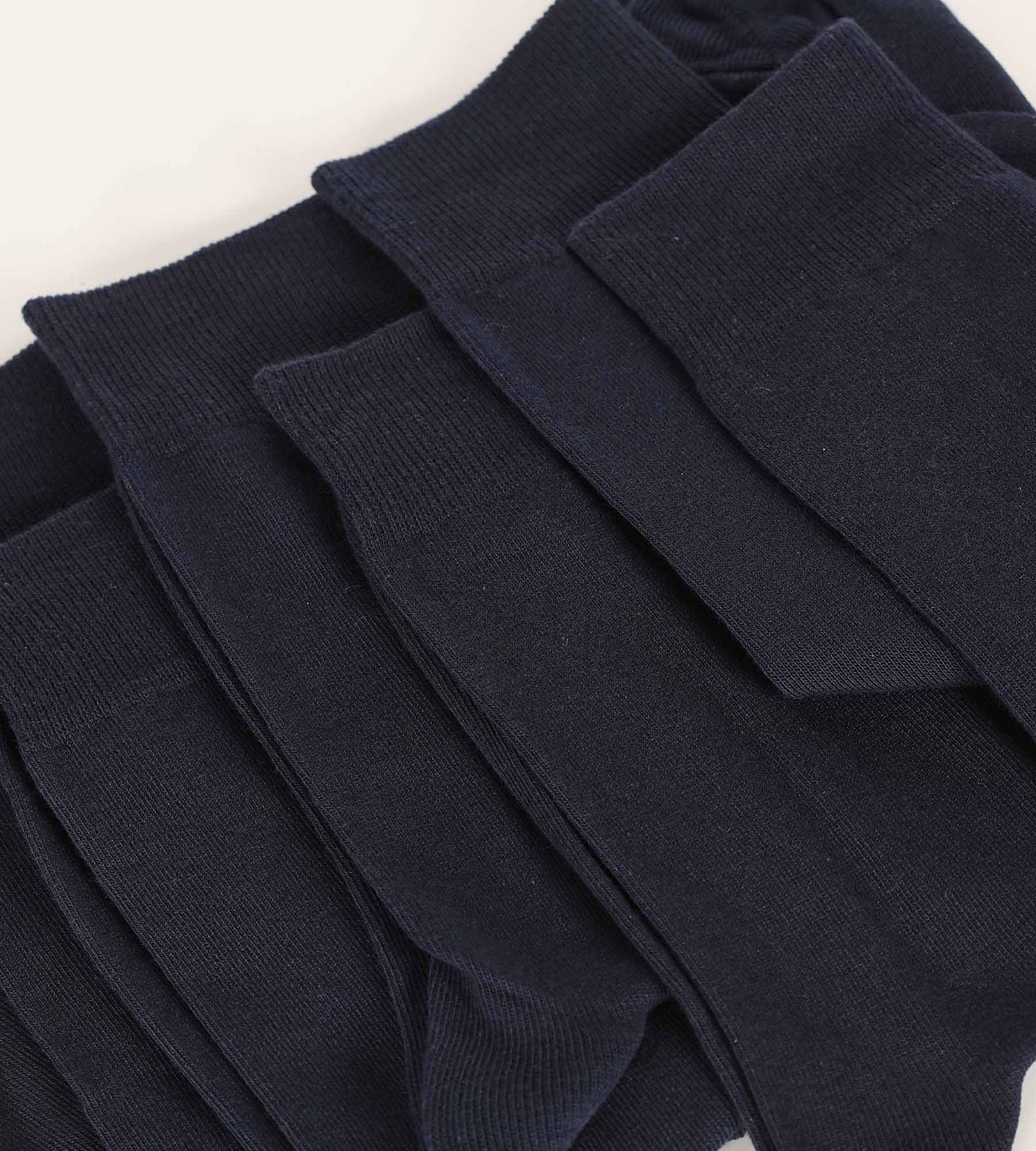 dim-coton-lot-de-3-paires-chaussettes-homme-bleu-marine image 3