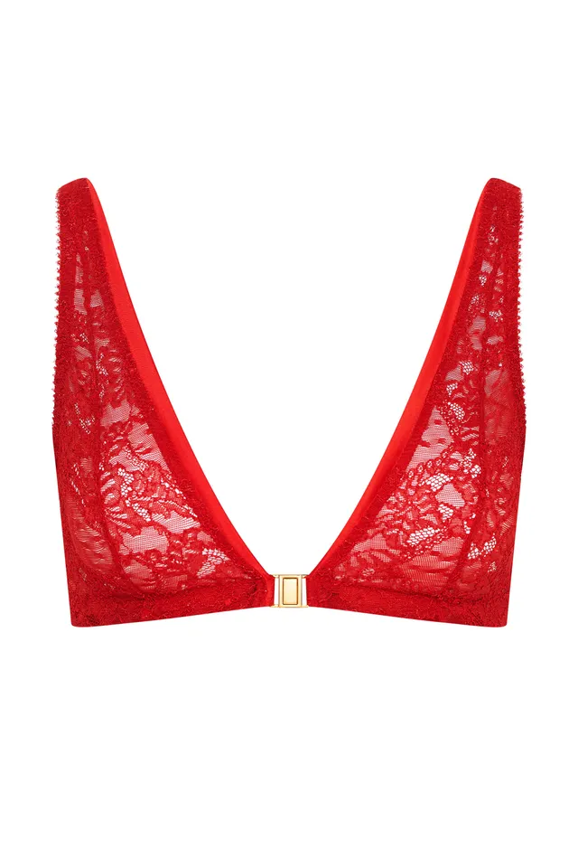 cadolle-soutien-gorge-clip-dentelle-rouge-ouverture-devant image 1
