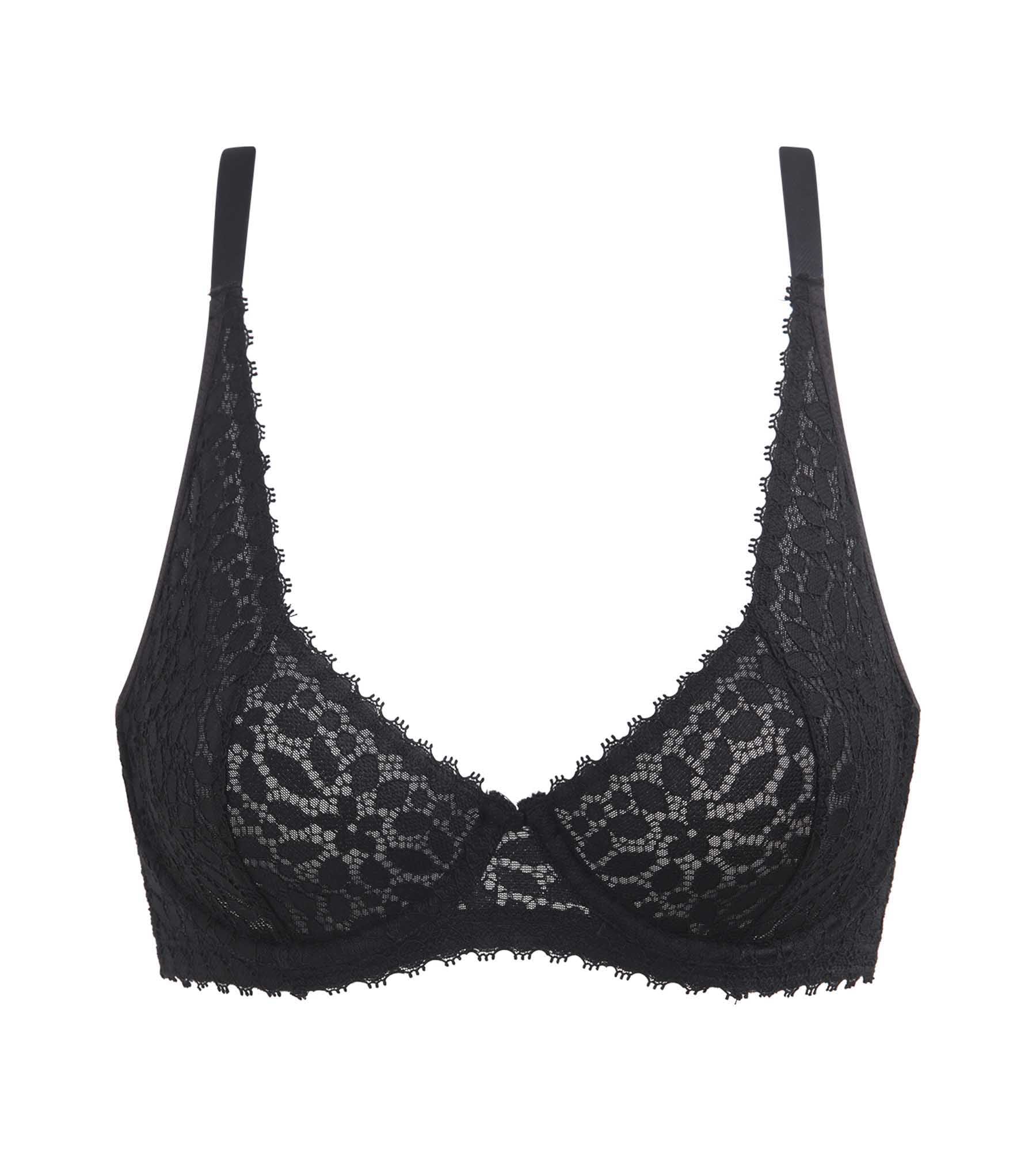 dim-daily-dentelle-soutien-gorge-armatures-dentelle-florale-noir image 5