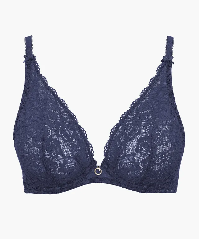 aubade-rosessence-soutien-gorge-triangle-armatur-bleu-nuit image 1