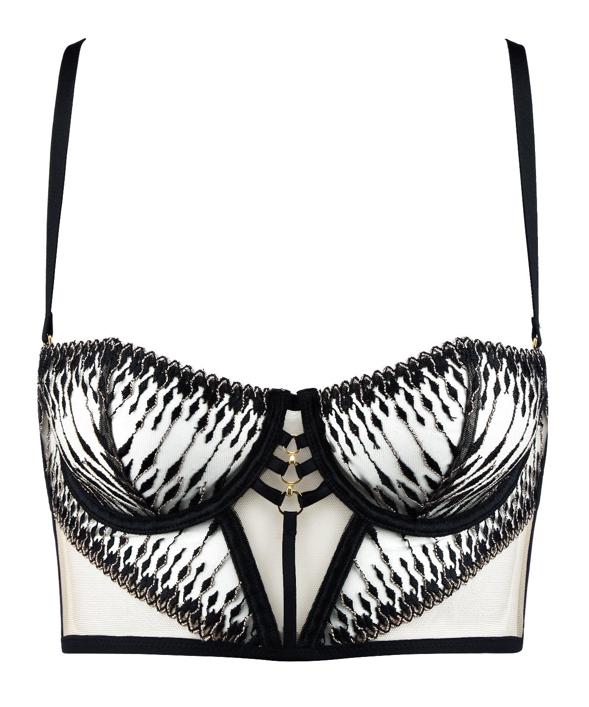 aubade-voodoo-kiss-bustier-millenium-black image 2