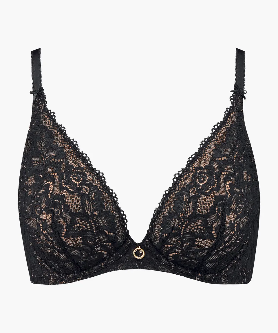 aubade-rosessence-soutien-gorge-triangle-armatures-dentelle-black image 1