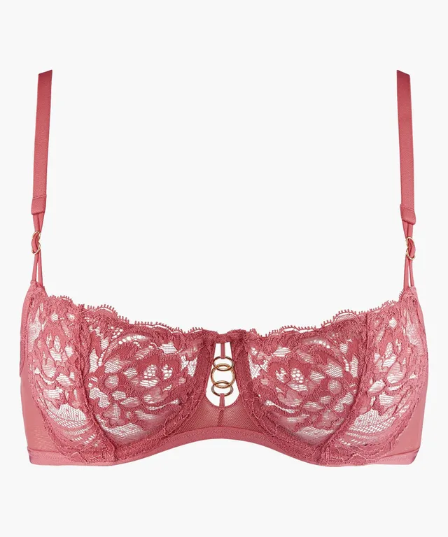 aubade-feeling-myself-soutien-gorge-demi-coque-armatures-rosewood image 1