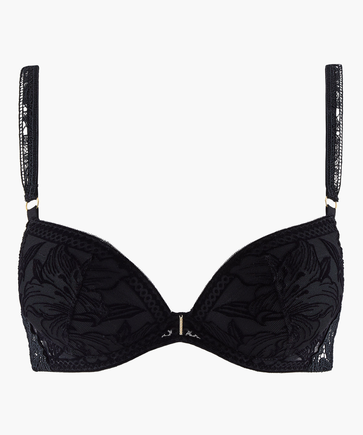 aubade-c-ur-corps-soutien-gorge-push-up-noir-2 image 1