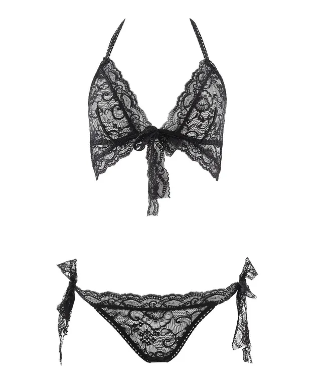 aubade-bo-te-d-sir-ensemble-trikini-noir image 1