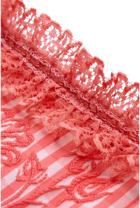cadolle-bustier-vichy-rose-corset image 3