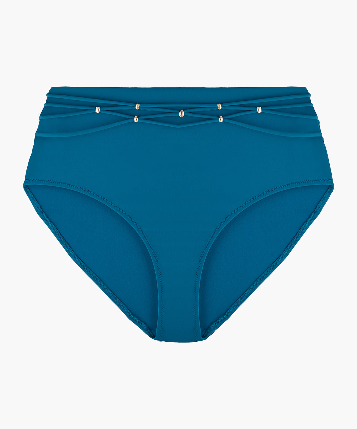 aubade-secret-laguna-bas-de-maillot-taille-haute-teal image 1