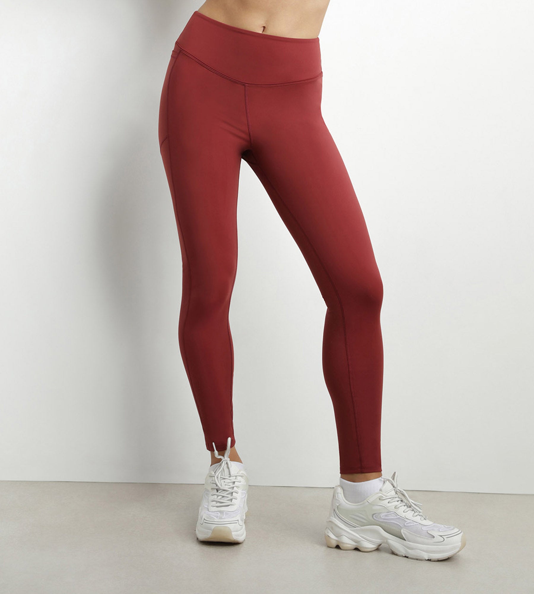 dim-move-legging-sport-femme-microfibre-sculptante-bordeaux image 1