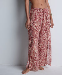 aubade-beach-walk-pantalon-voile-pink-tiger image 2
