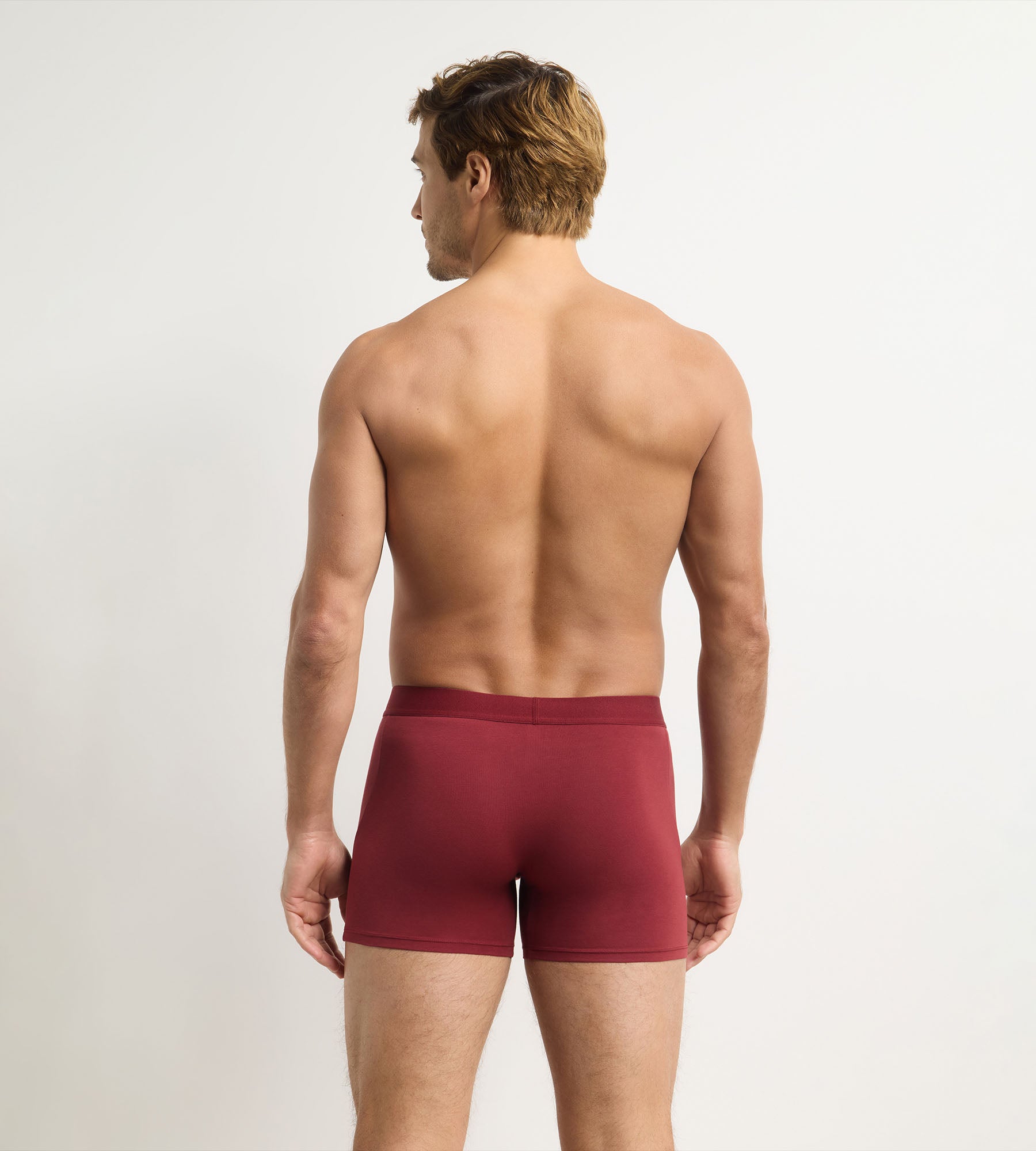 dim-boxer-homme-trendy-grenat-4-coton image 2