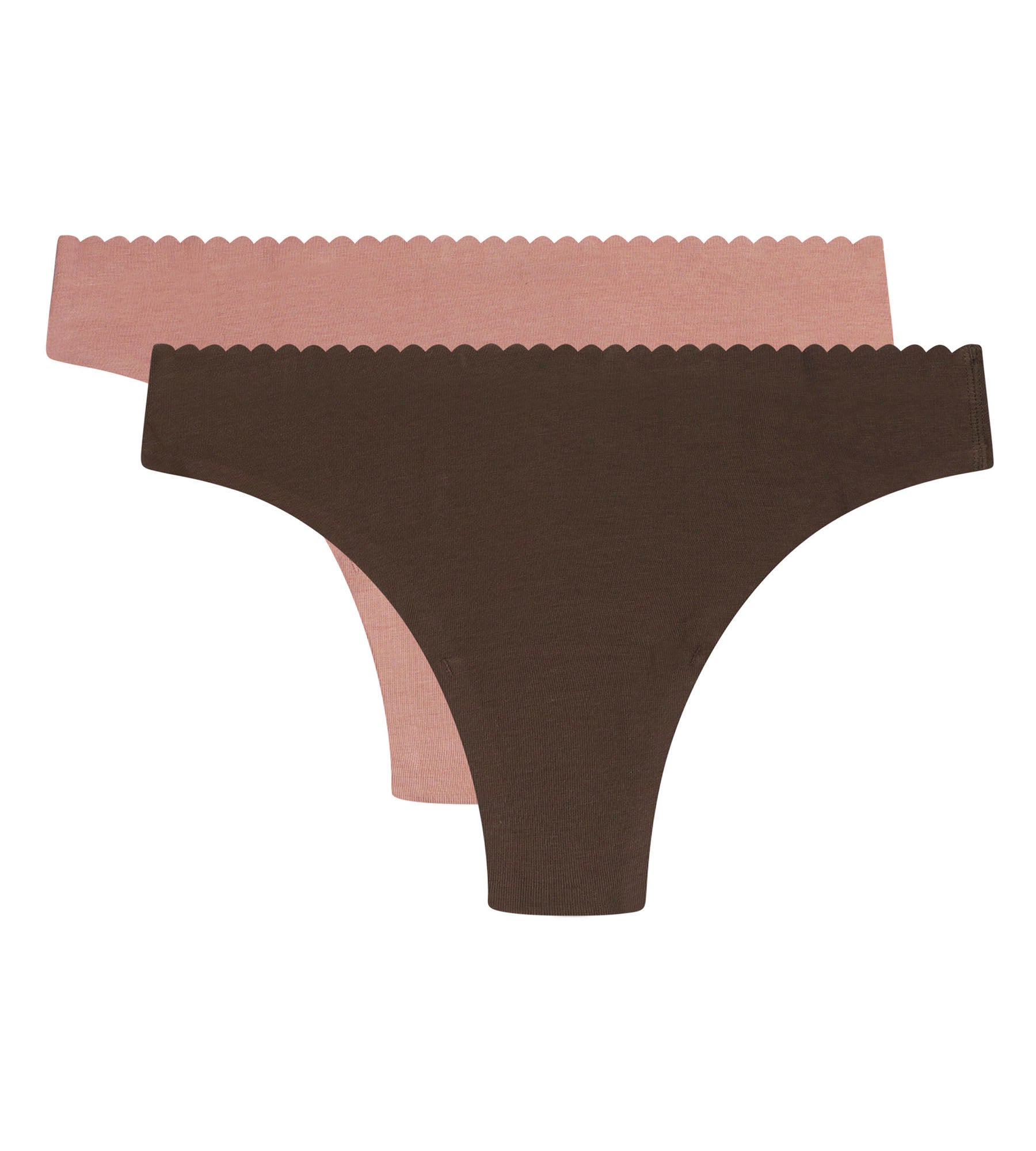 dim-lot-de-2-tangas-femme-body-touch-easy-marron-et-rose image 5