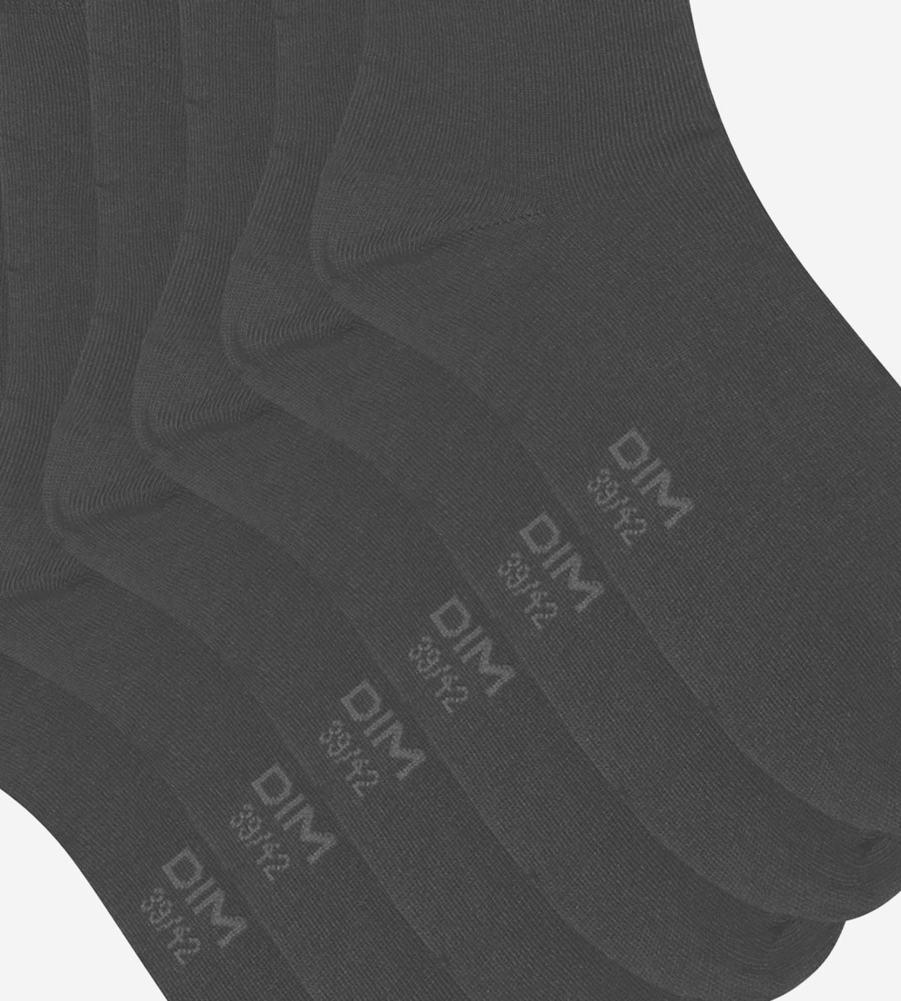 dim-coton-confort-lot-de-3-paires-chaussettes-homme-anthracite image 3