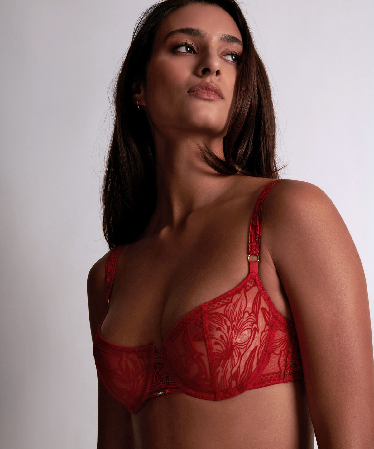 aubade-c-ur-corps-soutien-gorge-corbeille-armatures-rouge-rebelle image 4