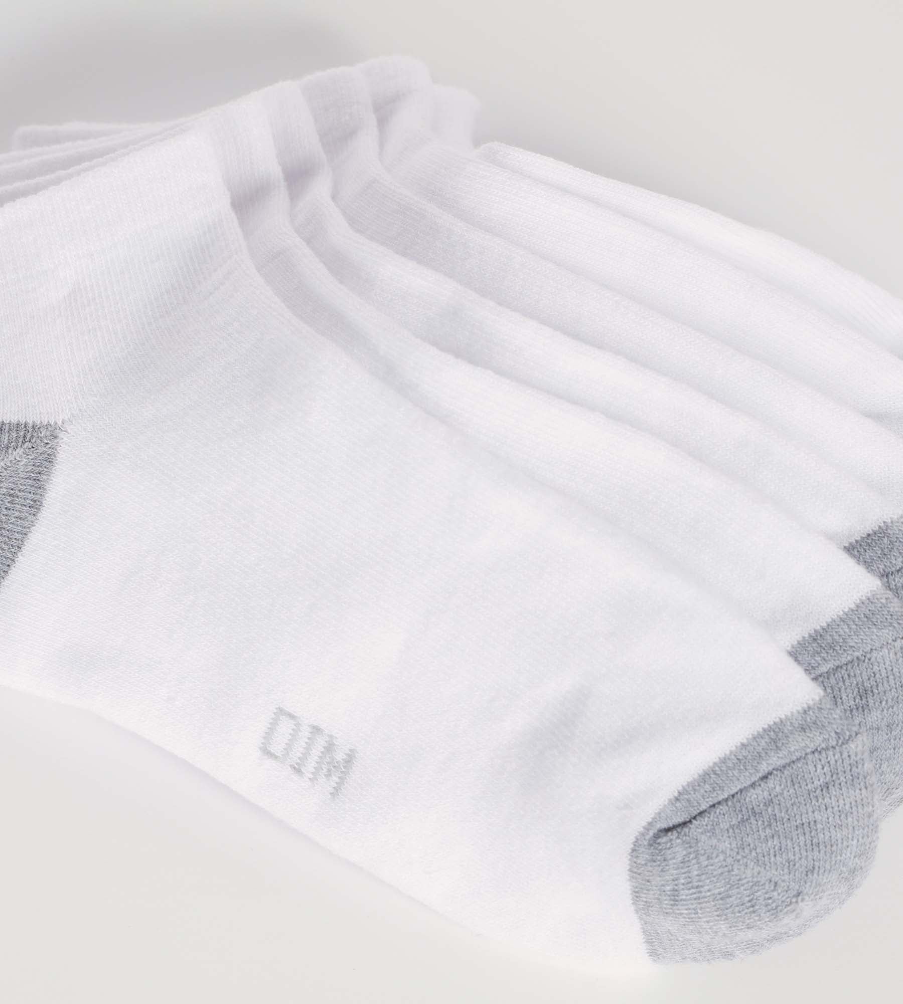 ecodim-sport-lot-de-3-paires-socquettes-femme-coton-blanc-gris image 3