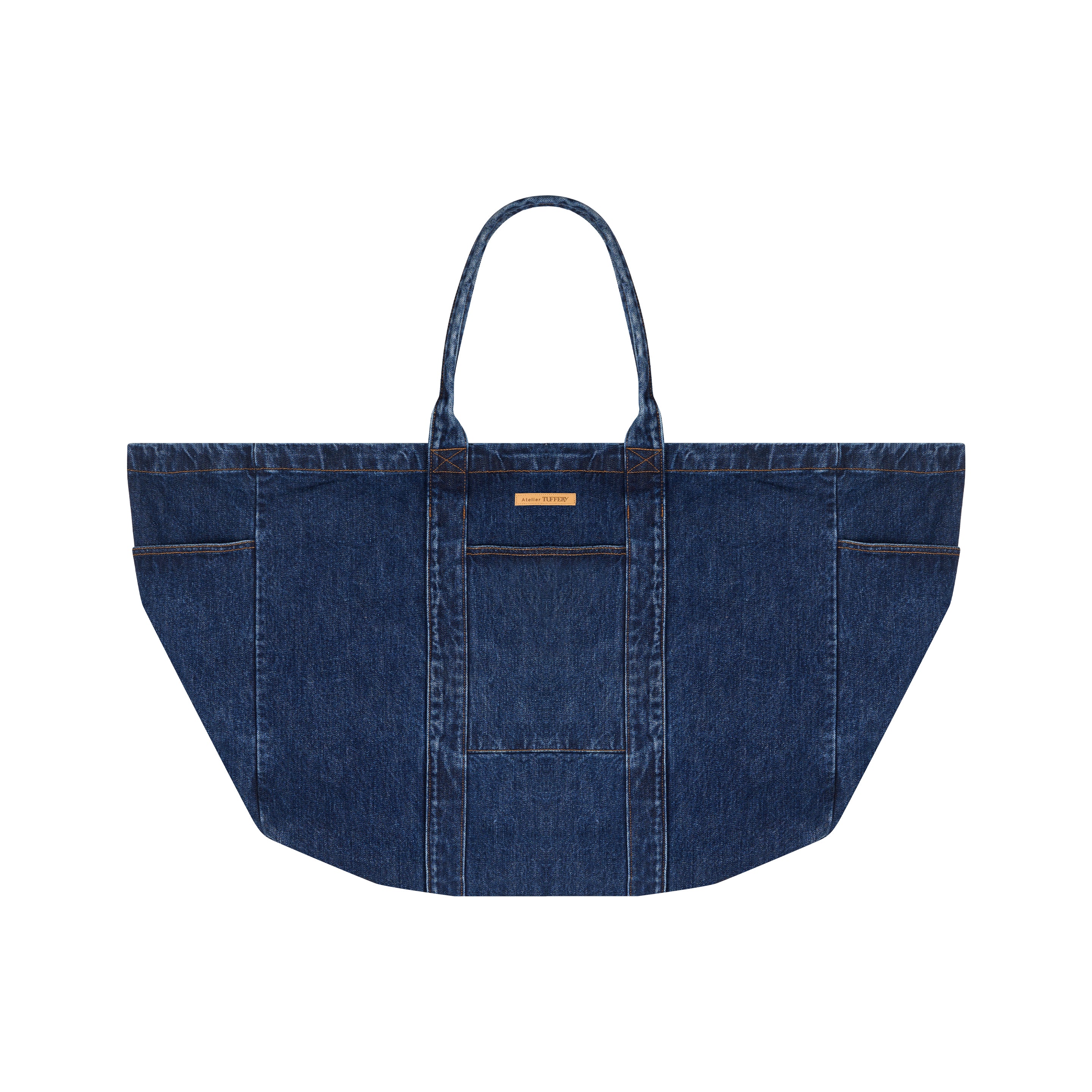 atelier-tuffery-sac-de-transport-xl-en-jean-denim image 1