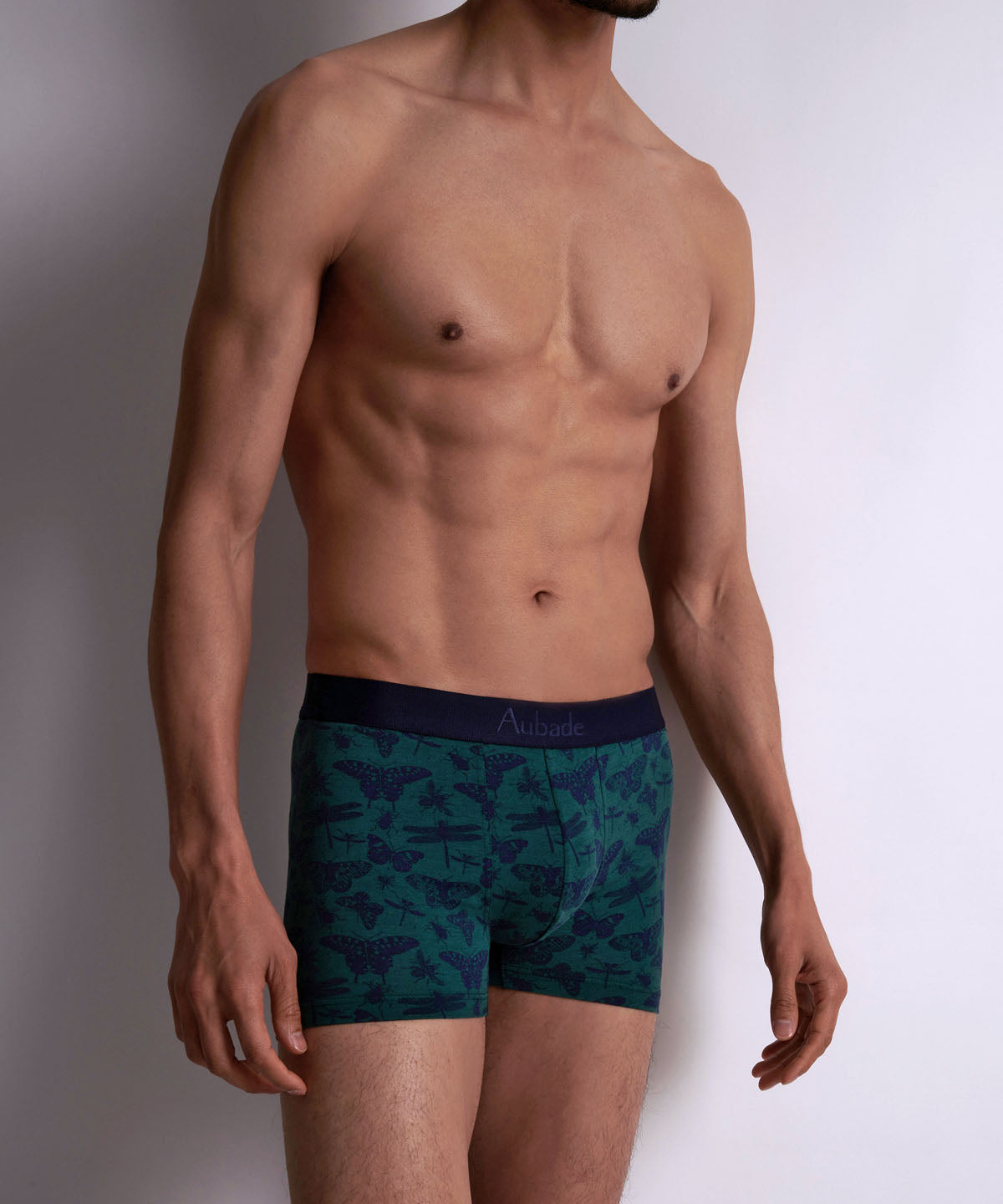 aubade-homme-pack-2-boxers-libellule-uni-marine-2 image 3