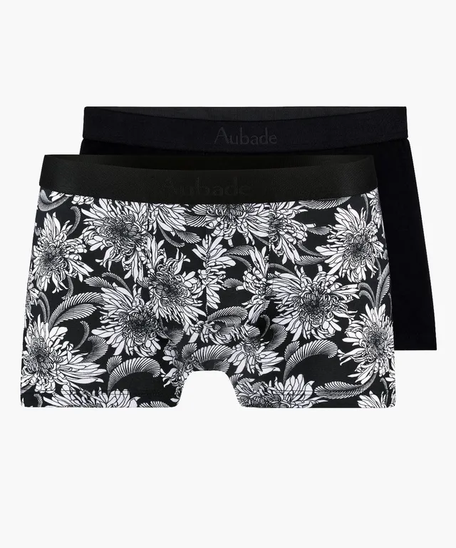 aubade-homme-lot-de-2-boxers-dark-flower image 1