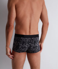aubade-homme-boxer-trunks-scratches-gris-noir image 4