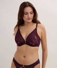 aubade-loge-du-d-sir-soutien-gorge-triangle-armatures-deep-berry-2 image 5