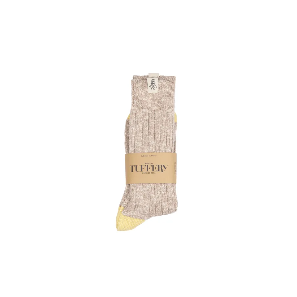 atelier-tuffery-c-lestin-chaussettes-paisses-unisexes-jaunes image 1