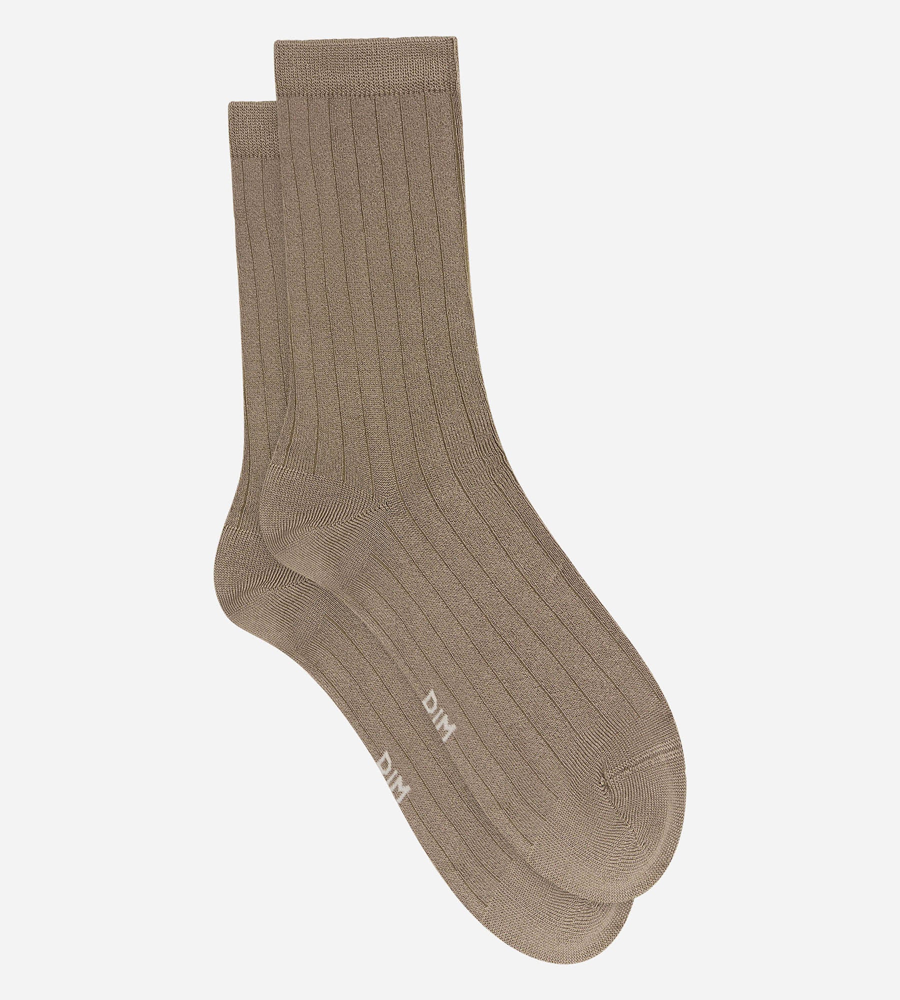 dim-la-mode-chaussettes-femme-c-tel-es-satin-es-beige-dor image 2