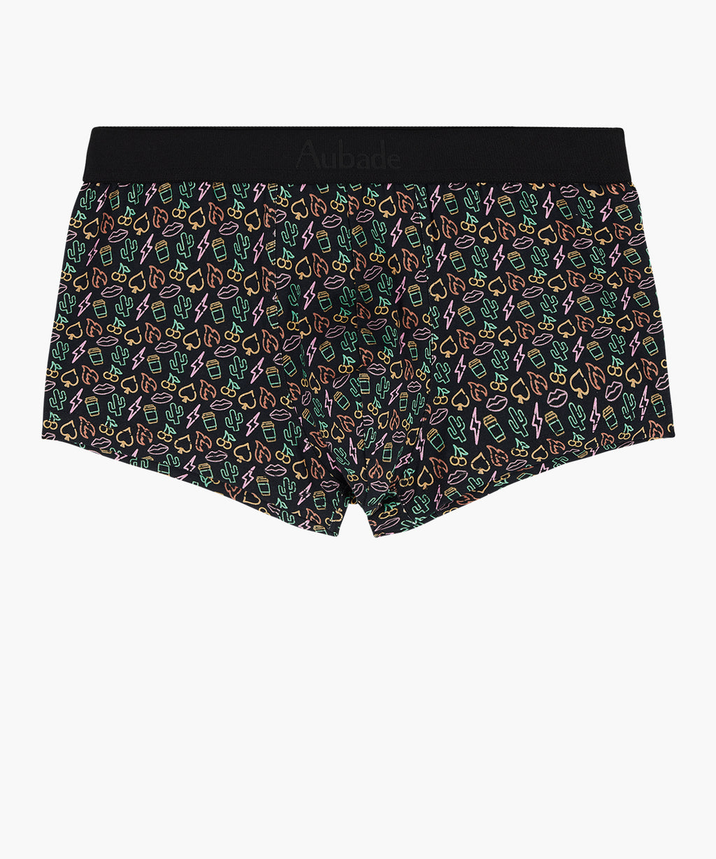aubade-homme-boxer-neon-light-trunk-en-coton-avec-motifs-graffiti image 1
