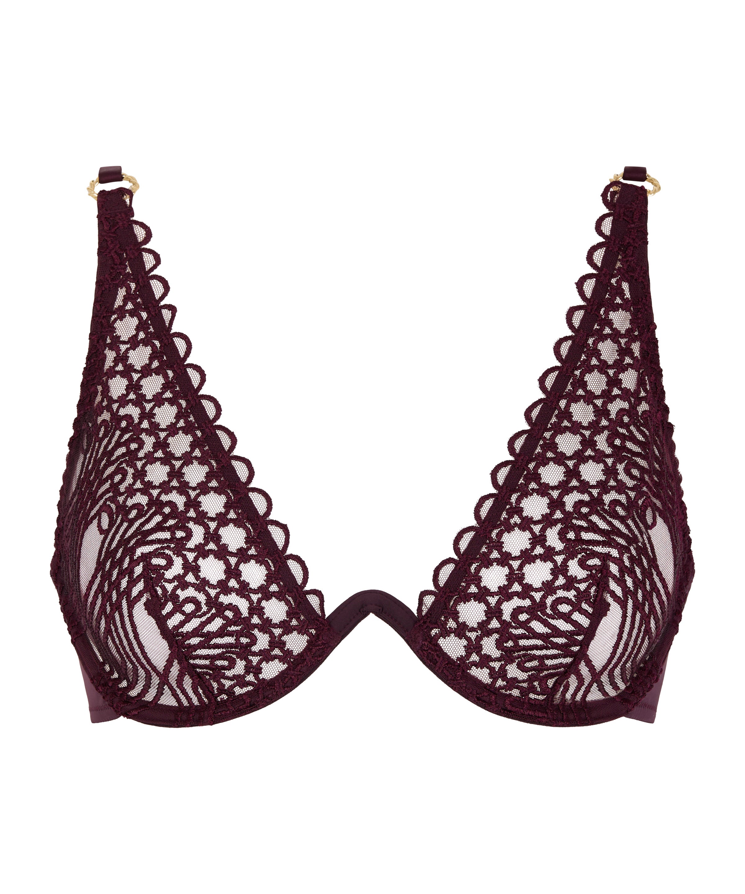 aubade-loge-du-d-sir-soutien-gorge-triangle-mono-armature-deep-berry image 8