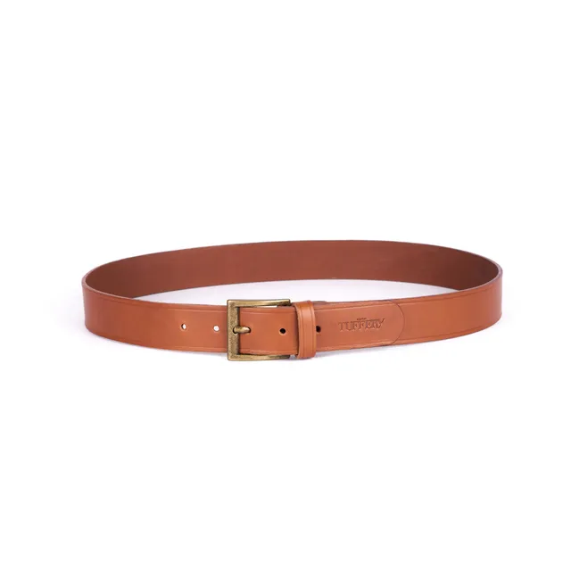 atelier-tuffery-ceinture-en-cuir-marron-artisanale image 1