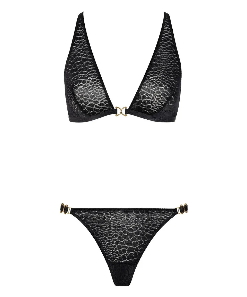 aubade-bo-te-d-sir-total-clipse-ensemble-bralette-triangle-thong image 1