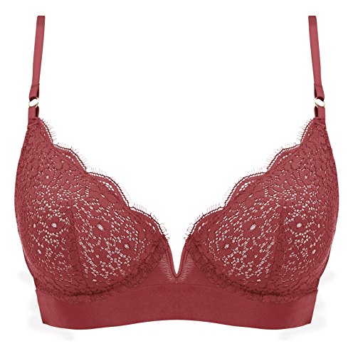 darjeeling-soutien-gorge-corbeille-leo-dentelle-rouge-fonc-95c image 2