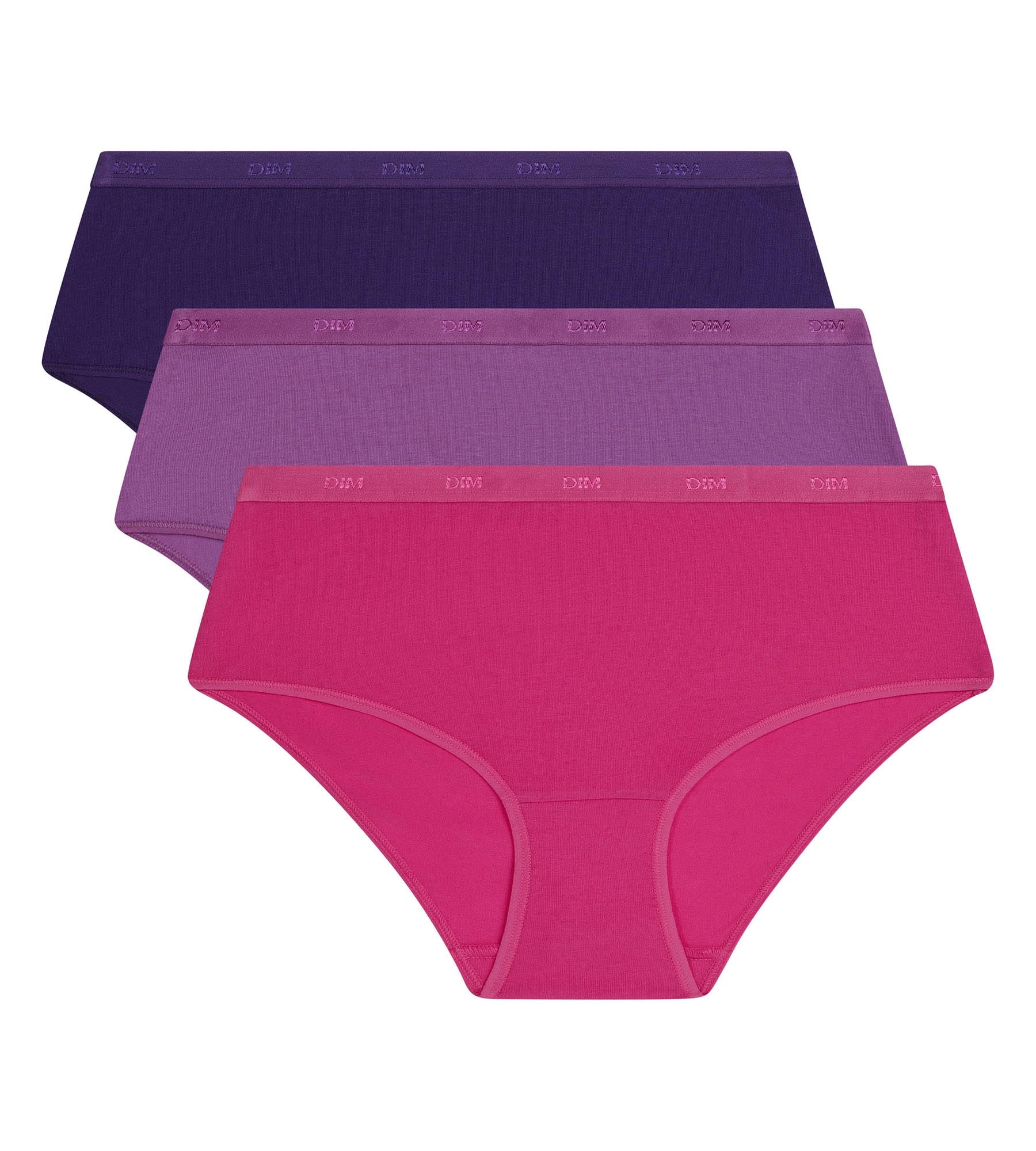 dim-les-pockets-ecodim-lot-de-3-boxers-femme-violet-fuchsia image 5