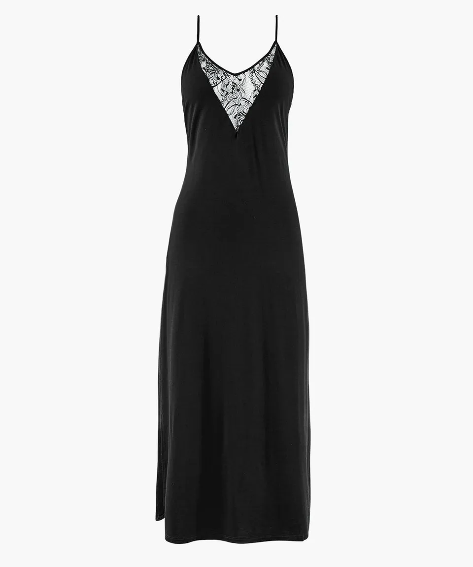 aubade-lazy-days-robe-longue-noire image 1