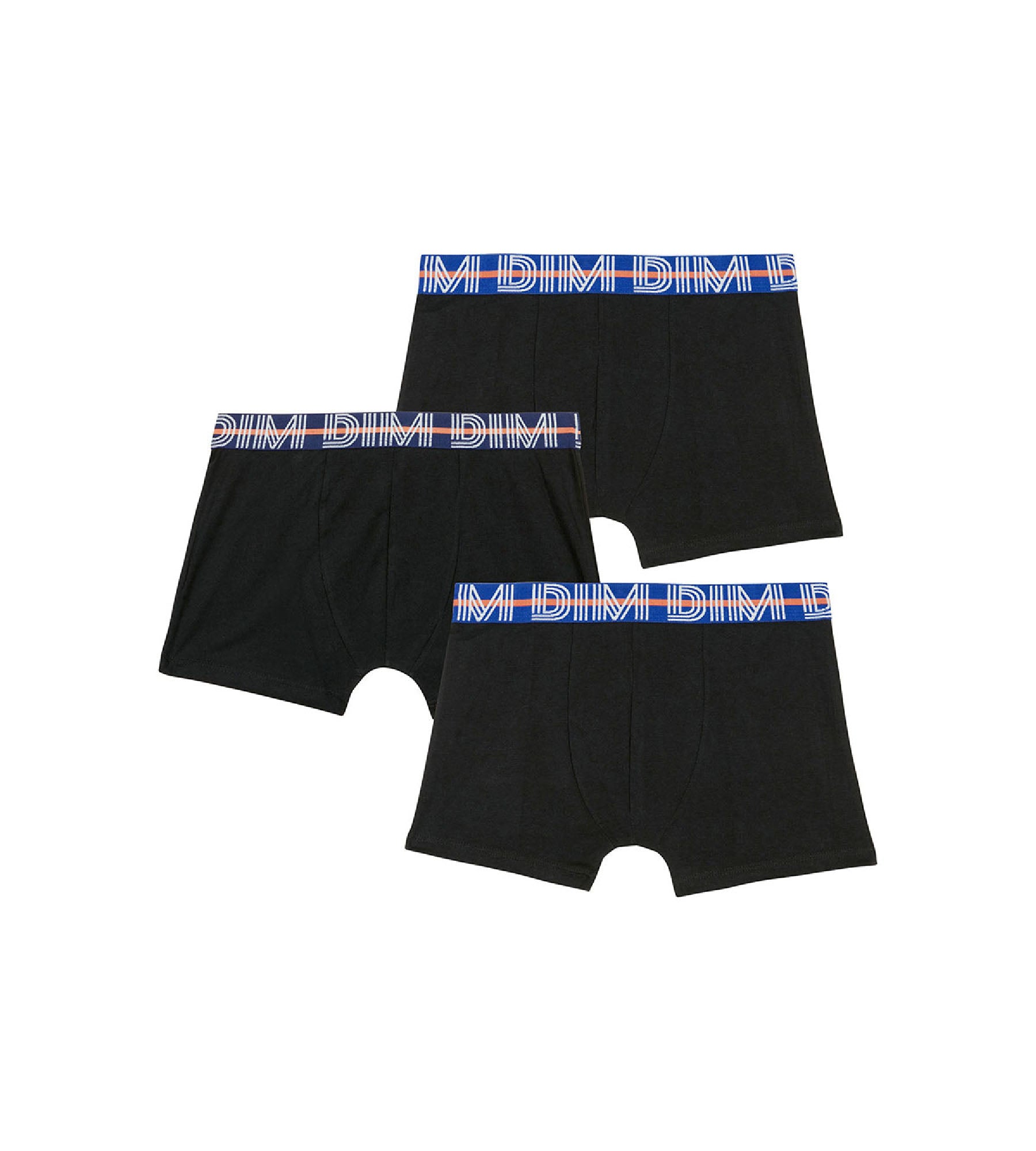 dim-ecodim-lot-de-3-boxers-gar-on-coton-stretch-noir image 1