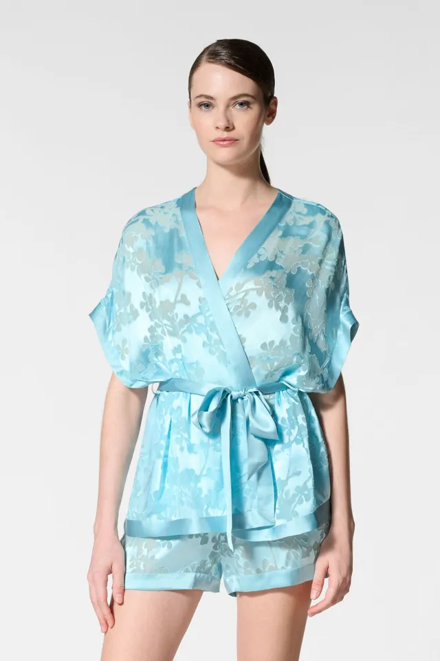 cadolle-eloise-pyjama-en-satin-de-soie-bleu-ciel image 1