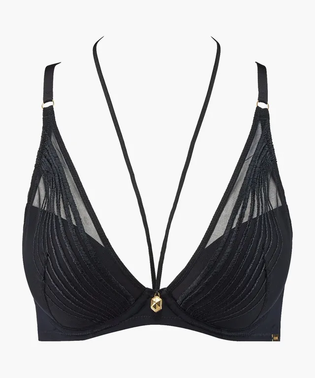 aubade-sumptuous-waves-soutien-gorge-push-up-coque-smoky-attraction image 1