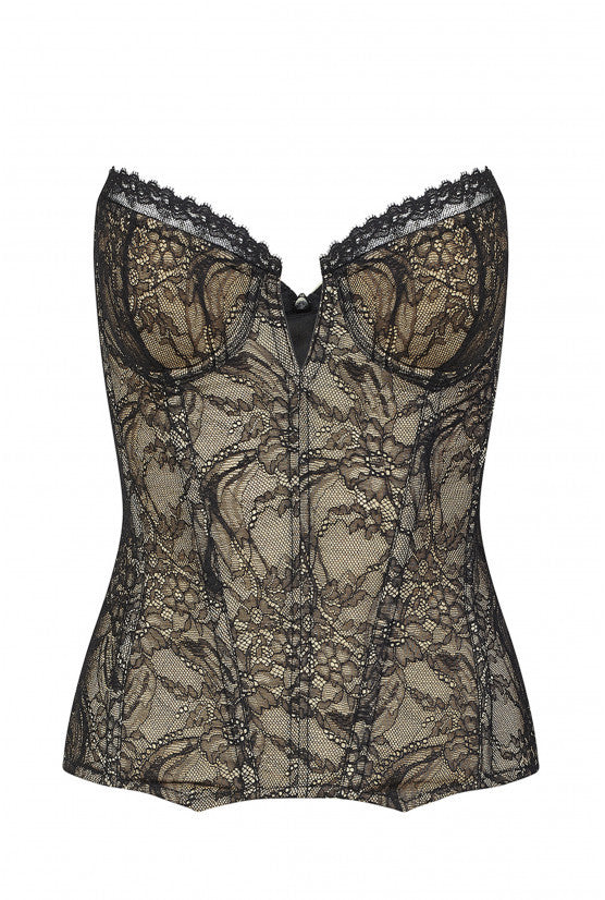 cadolle-corset-medicis-dentelle-volute-leavers-couture image 1