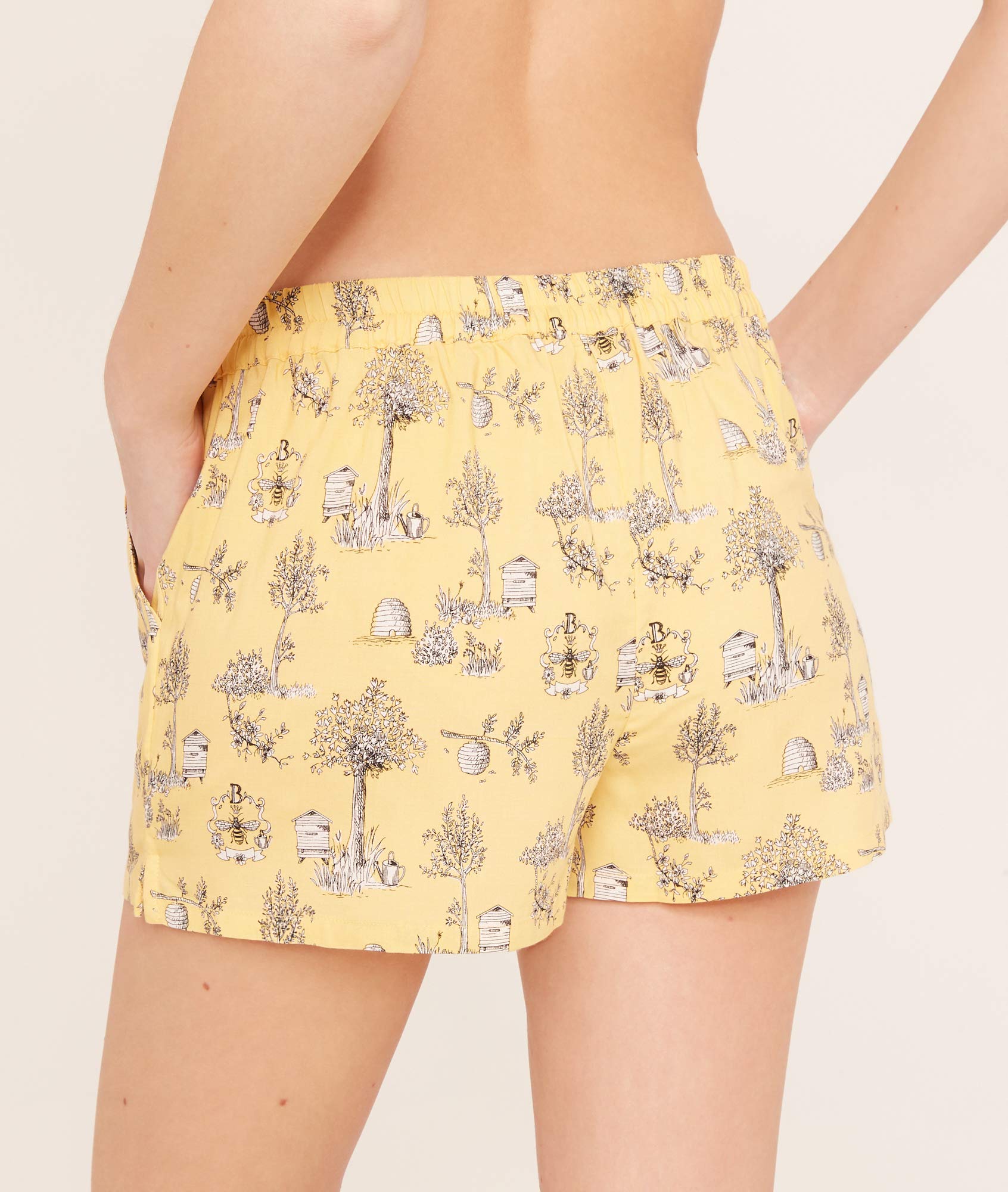 darjeeling-bees-short-femme-jaune-xs image 2