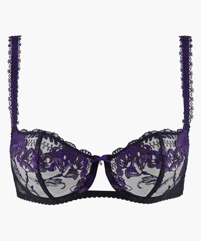 aubade-fleur-de-toi-soutien-gorge-demi-bonnet-dark-orchid image 1