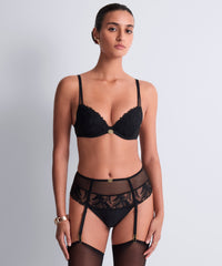 aubade-sweet-euphoria-tanga-porte-jarretelles-black image 2
