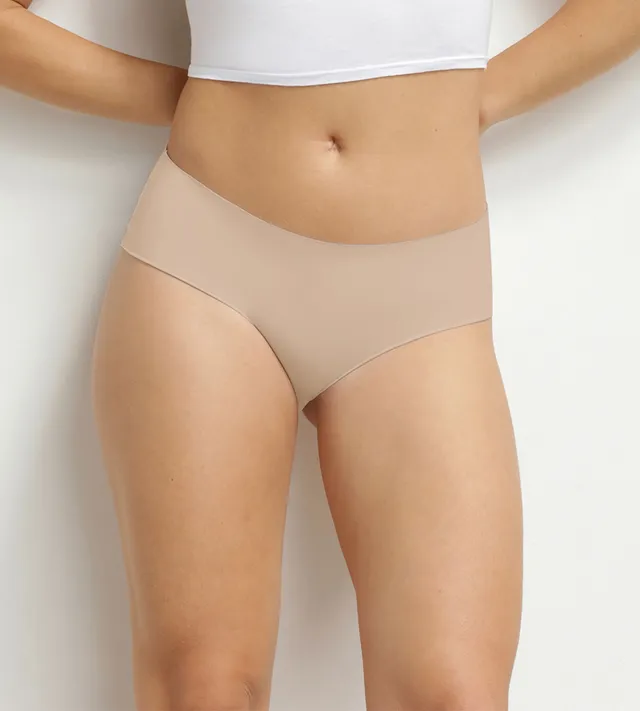 dim-microfibre-culotte-midi-taille-haute-invisible-nude image 1