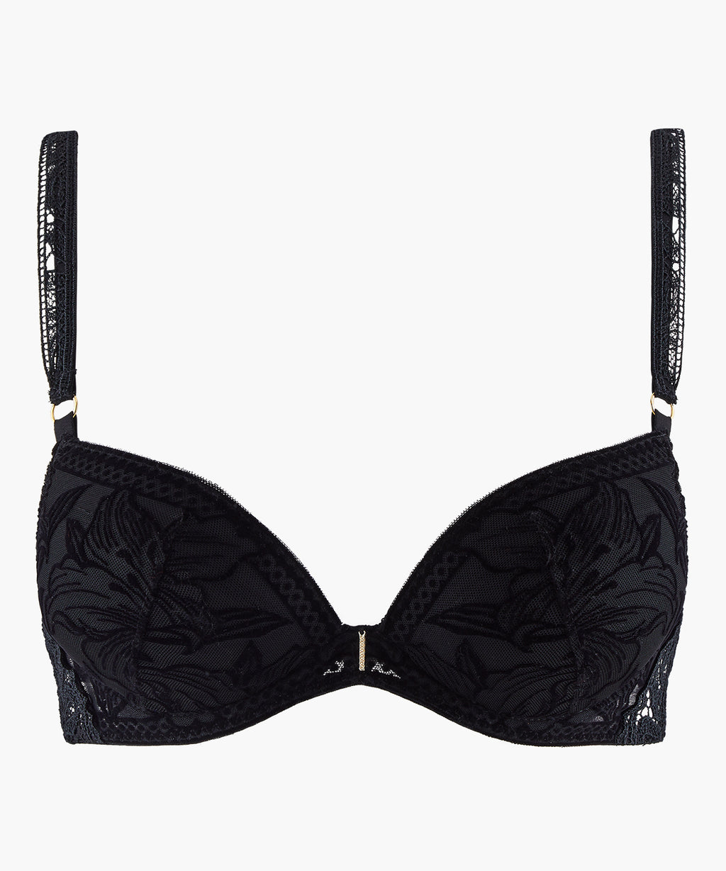 aubade-c-ur-corps-soutien-gorge-push-up-noir-3 image 1