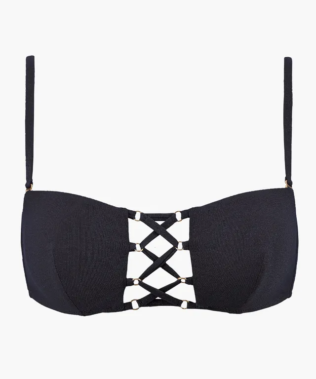 aubade-summer-glow-bandeau-maillot-black-sand image 1